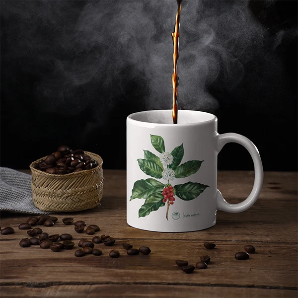 Mugs with a plant motif for plant lovers