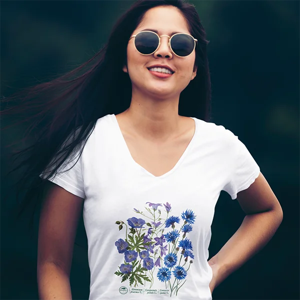 Clothing with a floral theme for women